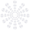 100Pcs 5 Styles Transparent Glass Cabochons GGLA-SP0001-02-1