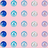 5 Colors Transparent Acrylic Beads MACR-PA0001-03A-01-6