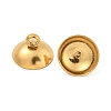 304 Stainless Steel Bead Cap Pendant Bails STAS-G224-24G-08-2
