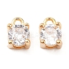 Brass Micro Pave Cubic Zirconia Pendants KK-D382-04G-01-1