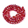 Electroplate Glass Beads Strands X-EGLA-A044-T6mm-B01-3