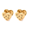 PVD Vacuum Plating 304 Stainless Steel Clear Cubic Zirconia Hoop Earrings for Women EJEW-Z076-02G-05-1