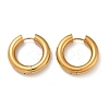 202 Stainless Steel Polishing Hoop Earrings EJEW-M106-02G-05-4