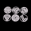 Flat Round Frame Carbon Steel Cutting Dies Stencils X-DIY-F036-36-3