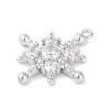 Brass Pave Clear Cubic Zirconia Pendants LS-KK-F875-10P-2