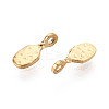 304 Stainless Steel Teardrop Charms STAS-T072-38G-2