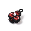 Spray Painted Alloy Pendants PALLOY-S038-08B-2