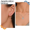 40Pcs 304 Stainless Steel Glass Charms STAS-YW0002-99-6