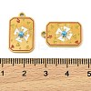 304 Stainless Steel Enamel Pendants STAS-H251-03B-04-3