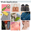 240Pcs 8 Colors Transparent Acrylic Linking Rings MACR-PH0001-46-5