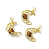 Natural Tiger Eye Pendants G-H281-41G-05-1