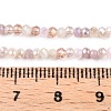Electroplate Glass Beads Strands GLAA-T023-A16-02-4
