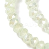 Baking Electroplate Glass Beads Strands DGLA-A039-J4mm-B17-3