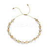 Adjustable Natural & Synthetic Mixed Stone & Miyuki Seed Braided Beaded Bracelet for Women BJEW-O187-15-2