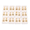Square Crystal Rhinestone Ear Fake Plugs EJEW-H105-21G-A-1