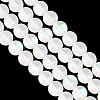 2 Strands Synthetic Moonstone Beads Strands G-GO0001-25B-4