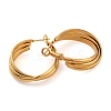304 Stainless Steel Three Layer Hoop Earrings for Women LS-EJEW-Z057-10G-2