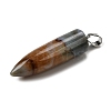 Natural Indian Agate Pointed Pendants G-F820-12R-2