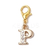 26Pcs Letter A~Z Alloy Rhinestone Pendant Decorations HJEW-JM02653-3