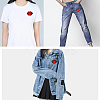 40Pcs 2 Styles Lip Polyester Computerized Embroidery Cloth Iron on/Sew on Patches DIY-GF0012-58-5