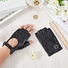 PU Leather Half-finger Gloves AJEW-WH20816-196A-3
