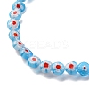 Handmade Millefiori Lampwork Beads Strands LAMP-G164-11D-3