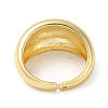 Rack Plating Brass Blank Dome Open Cuff Rings RJEW-E290-02G-3