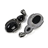 Natural Obsidian Pendants G-I370-08AS-10-2