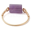 Column Natural Aquamarine & Rose Quartz & Lapis Lazuli & Labradorite & Amethyst Finger Rings RJEW-JR00817-5
