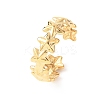 304 Stainless Steel Open Cuff Rings for Women RJEW-K309-15G-4