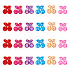 24Pcs 6 Colors Cherry Rhinestone Patches PATC-TA0001-06-1