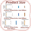 2092Pcs 12 Styles Glass Twisted Bugle Beads SEED-PH0002-49-2