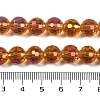 Transparent Electroplate Glass Beads Strands EGLA-N002-31-H02-4