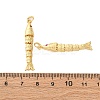 Rack Plating Brass Micro Pave Cubic Zirconia Pendants KK-M309-38J-G-3