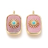 Natural Rhodochrosite & Synthetic Turquoise Pendants KK-P184-01A-01G-1