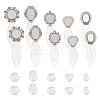 10Pcs 5 Stylts Tibetan Style Bookmark Cabochon Settings AJEW-HY0002-02-1