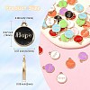 40Pcs 8 Colors Alloy Enamel Pendants ENAM-CJ0004-64-2