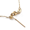 Ion Plating(IP) Adjustable 304 Stainless Steel Serpentine Chain Necklaces NJEW-K270-04G-4