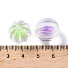 UV Plating Iridescent Transparent Acrylic Bead in Bead OACR-H112-08B-3