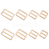 8Pcs 4 Styles Alloy Slider Buckles FIND-GF0007-01LG-1