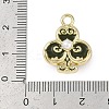 Rack Plating Alloy Enamel Pendants PALLOY-P309-05G-02-3