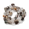 Natural Green Lodolite Quartz Beads Strands G-P497-01E-05-3