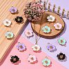 25Pcs 5 Colors Alloy Enamel Pendants ENAM-CJ0003-60-6