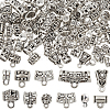 100Pcs 10 Styles Tibetan Style Alloy Hangers Links TIBE-SC0002-19-1