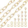 DIY Aluminium Paperclip Chains Bracelets/Necklaces Making Kit DIY-TA0012-92-3