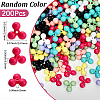 200Pcs Opaque Acrylic Beads MACR-SC0002-41-2