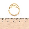 Hollow Number 8 304 Stainless Steel Open Cuff Rings for Women RJEW-Q007-04G-5
