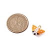 2Pcs 2 Styles Glass Seed Beaded Pendants PALLOY-MZ00474-5