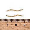 304 Stainless Steel Wavy Textured Bar Links Connector Charms STAS-A134-01K-G-3