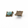 Tibetan Style Alloy Charms PALLOY-Q433-036-RS-2